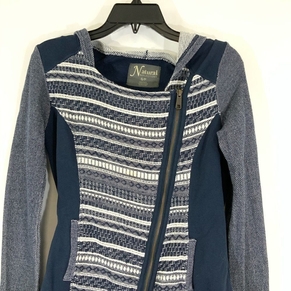 Natural Collections asymmetrical zip jacket S - Picture 2 of 5